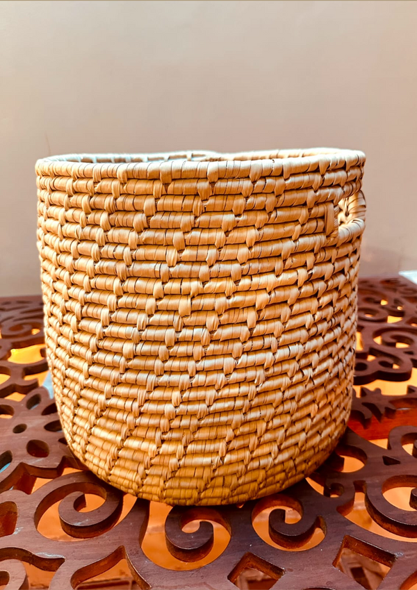Premium Handmade Multipurpose Dried Date Leaves Basket
